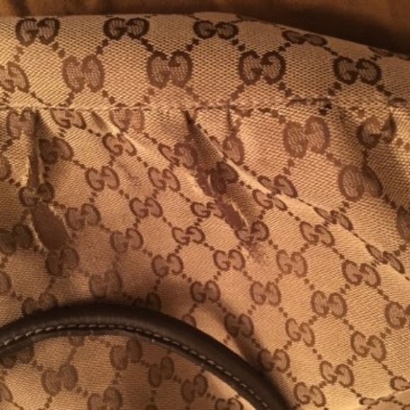 Authentic Gucci GG canvas G ring hobo bag - Picture 3 of 6